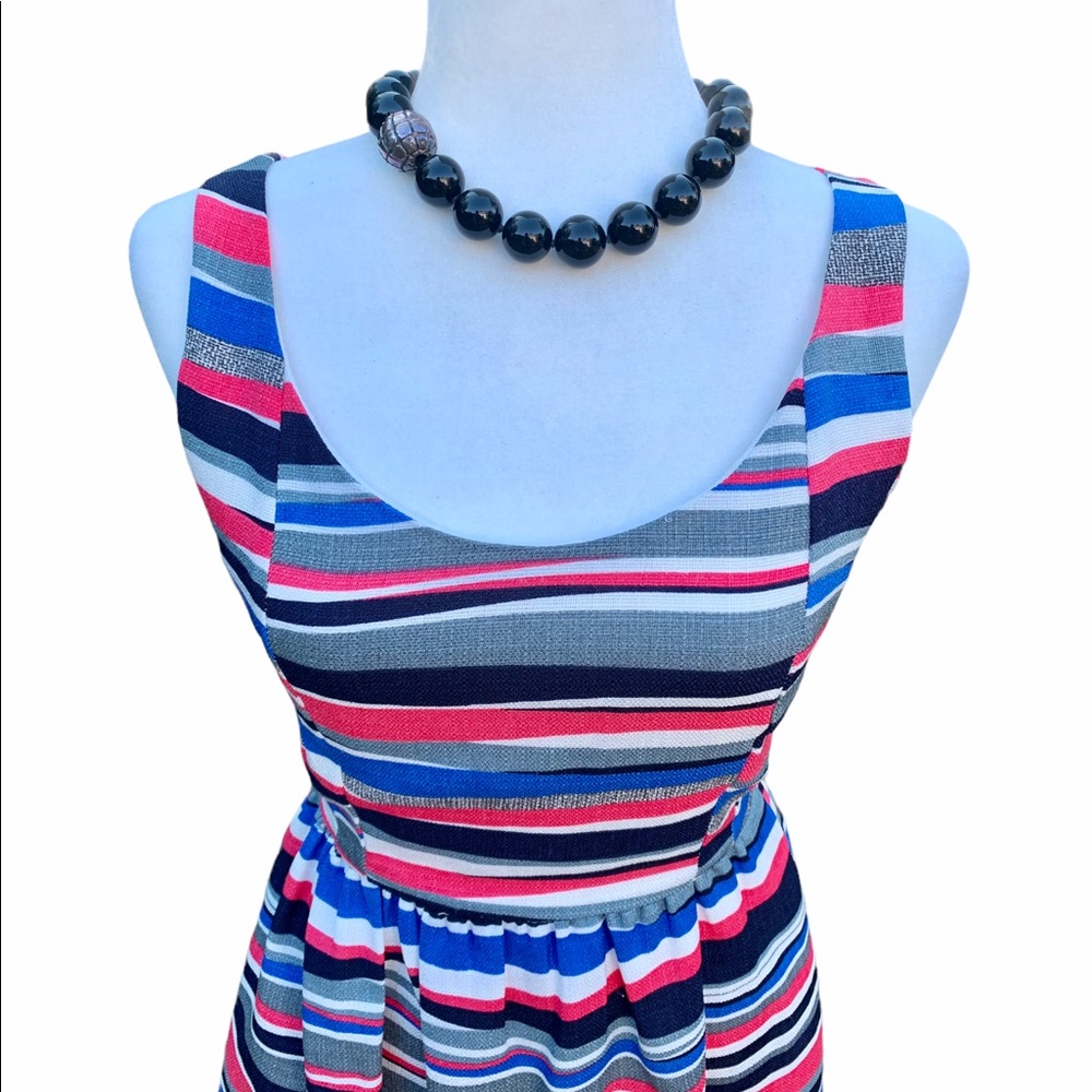 Aqua striped sundress. Size small. EUC. - Picture 2 of 7